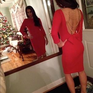 Sexy Back Red Dress